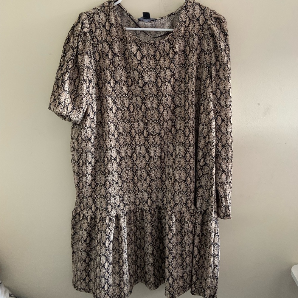 Snake print dress